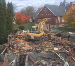 Finishing Nunnery demolition in Bath, Maine
