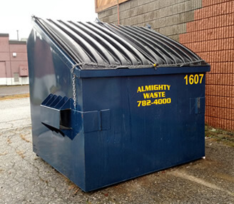 2 to 30 Cubic Yard Dumpsters by Almighty Waste in Maine